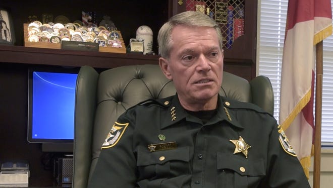 Escambia County Sheriff David Morgan speaks during an interview July 13, 2017, about Escambia County Commissioners' reluctance to approve his budget request.