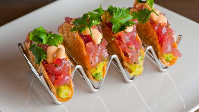 Ahi tacos from Del Frisco's Grille