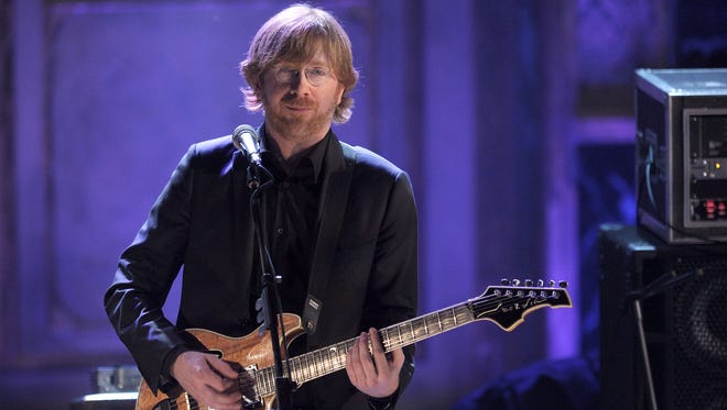 Trey Anastasio performing  at the 25th Rock And Roll Hall of Fame Induction Ceremony on March 15, 2010, in New York City.  (Photo by Michael Loccisano/Getty Images)