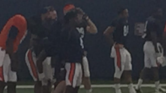 Auburn's Jason Smith is splitting time at wide receiver but appears to be out of the quarterback race.