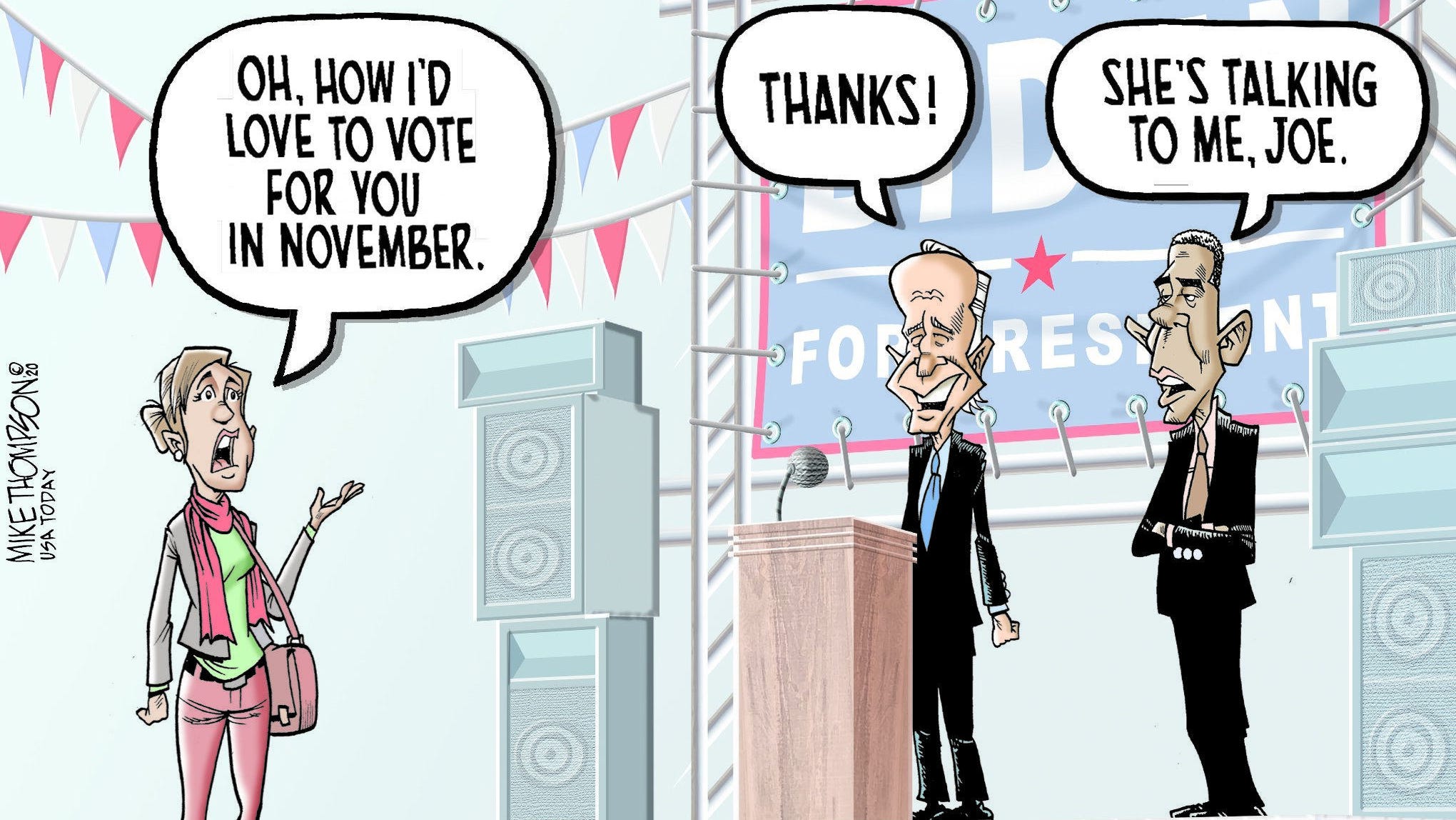 Editorial cartoon: Biden and Obama Editorial cartoon: Biden and Obama
