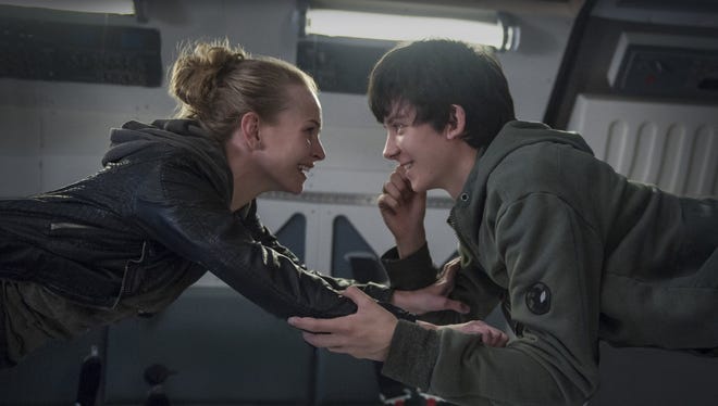 Britt Robertson and Asa Butterfield star in "The Space Between Us."