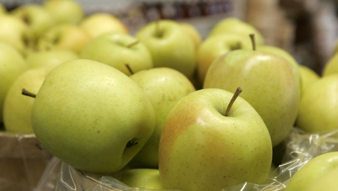 Golden Delicious apples are just one of the 18 varieties for sale at Salinger's Orchard.