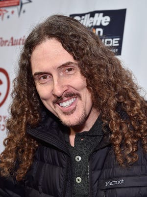 "Weird Al" Yankovic, shown arriving at Comedy Central's Night of Too Many Stars at New York City's Beacon Theatre on Feb. 28, 2015, will play the Murat Theatre on May 28.