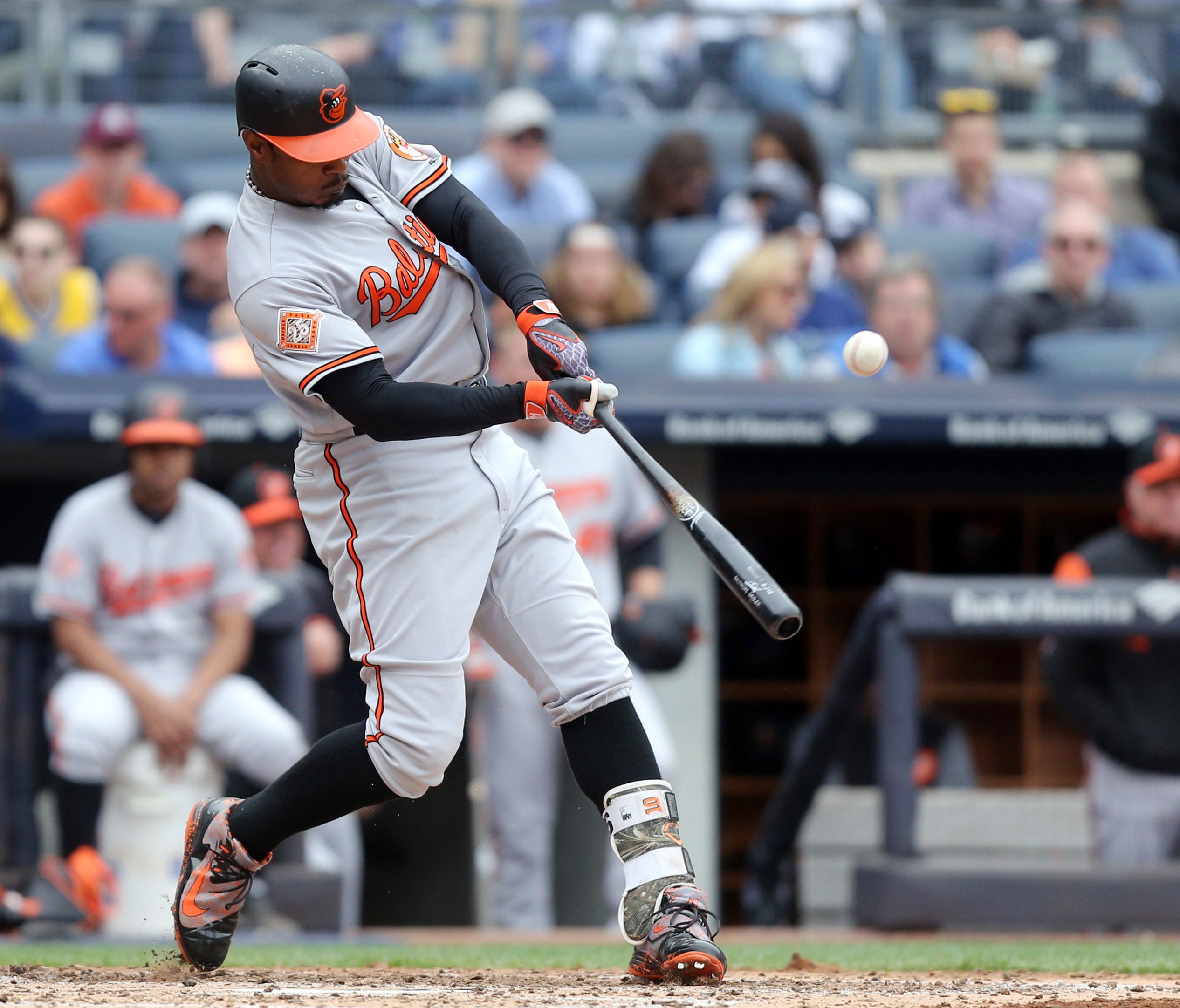 Adam Jones and the Orioles visited the Red Sox at Fenway Park on Monday.