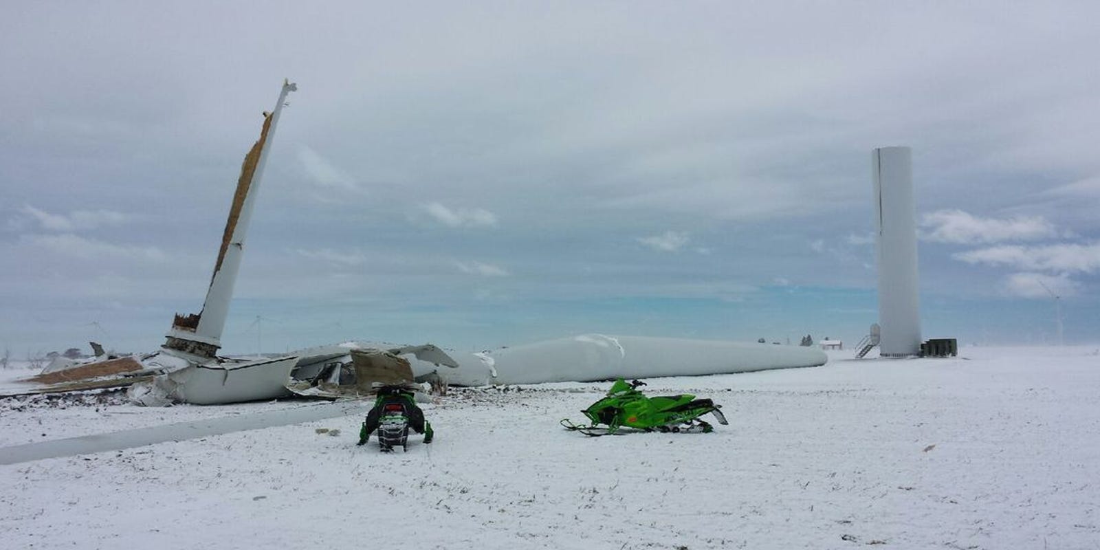Investigation continues into wind turbine collapse