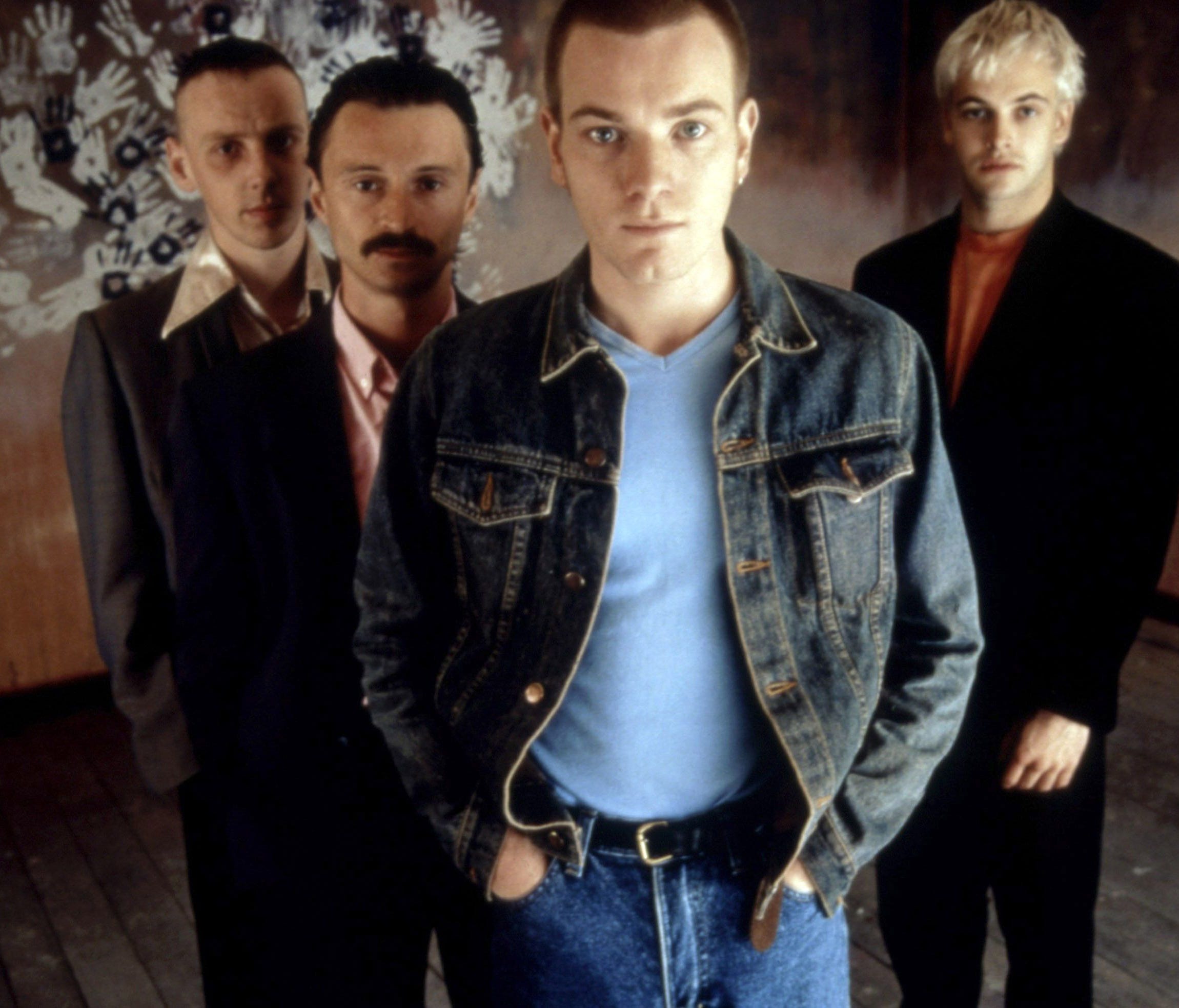 Ewen Bremner (from left), Robert Carlyle, Ewan McGregor and Jonny Lee Miller in 1996's original 'Trainspotting.'