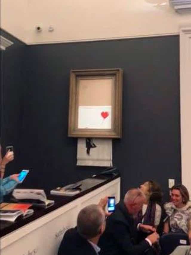 Sale On For Banksy Painting That Self Destructed At Auction