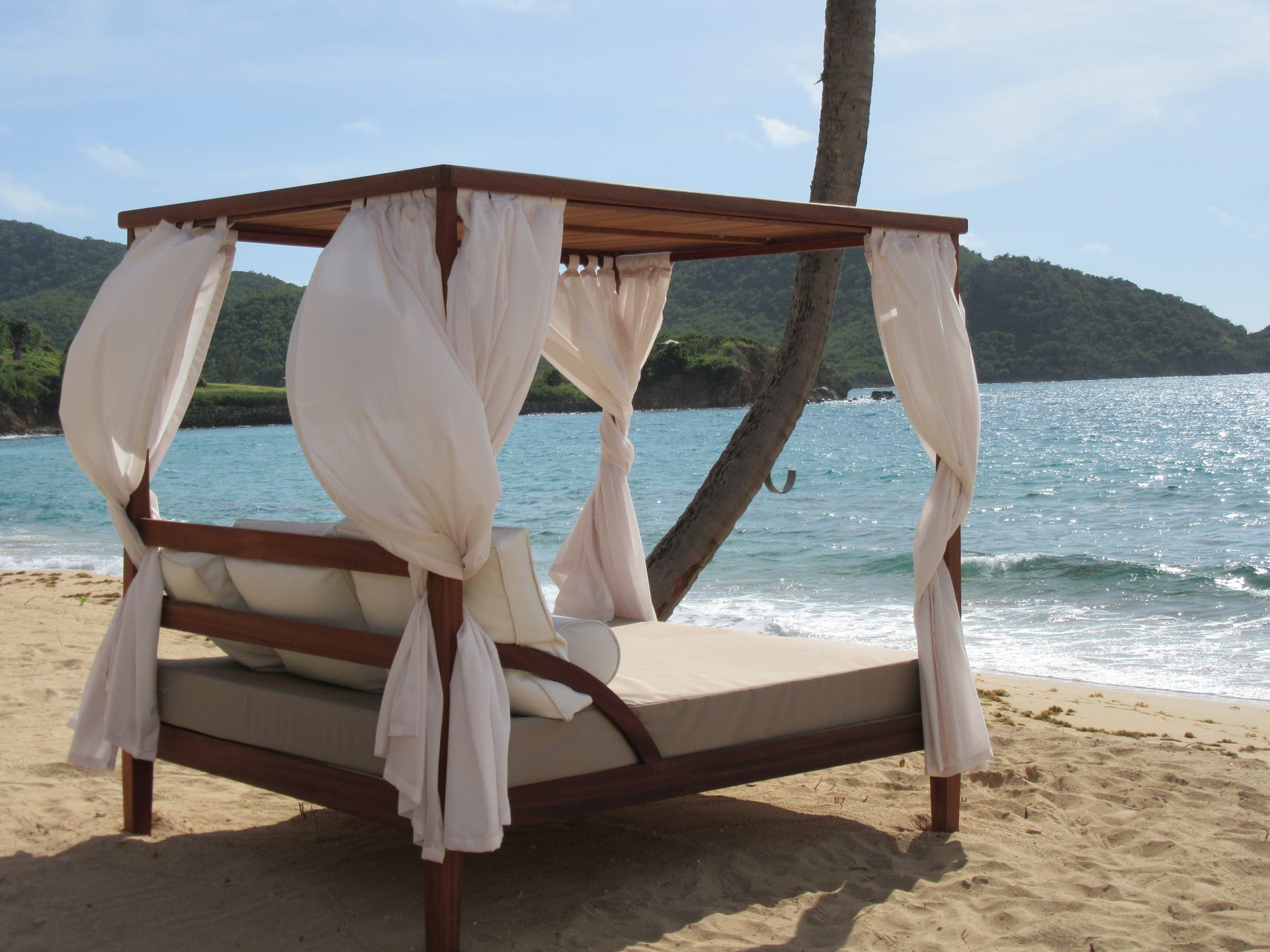 Caribbean all-inclusive resorts: Maximum fun for the money You’ll find day beds on the beach at Curtain Bluff.