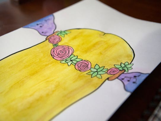 Cindy Redmond of Talleyville uses art as an outlet after being diagnosed with hyperacusis a year ago.