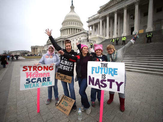 Womens March protesters