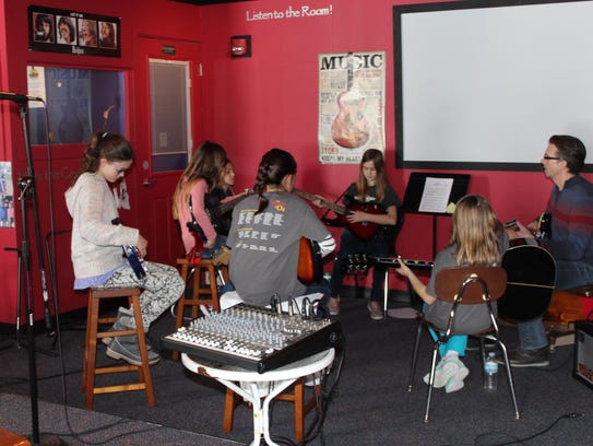 Students in the band are encouraged to problem-solve