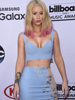 Iggy Azalea attends the Billboard Music Awards on May 17, 2015, at the MGM Grand Garden Arena in Las Vegas.