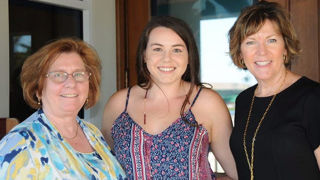 Salt Vero will be donating 5 percent of its gross sales to a local charity every month during the first year of operation. Pictured are Camila Wainright, executive director of The Scholarship Foundation of Indian River County; Salt co-owner Alexandria Havey; and Joan Cook, president of the Scholarship Foundation of Indian River County.