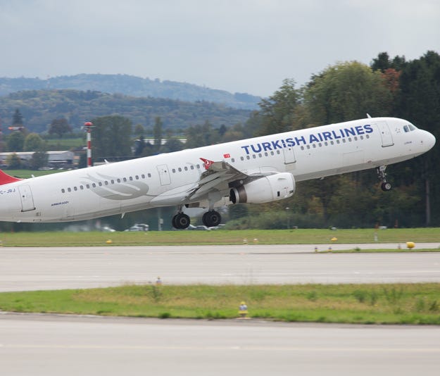 This file photo from October 2017 shows a Turkish Airlines Airbus A321.