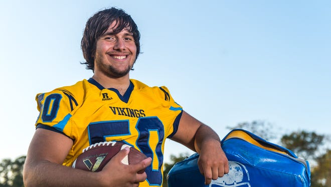 Julian Medina faced bullying when he was younger due to his autism, but now the starting center for Cape Henlopen the senior is in charge of every snap on offense.