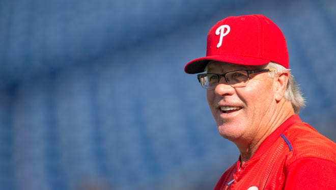 The Phillies gave manager Pete Mackanin a two-year contract extension through the 2018 season on Thursday.