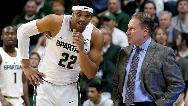 An unofficial preseason poll of conference media members picked Tom Izzo's Michigan State Spartans as the unanimous favorite to win the Big Ten title this season. The media tabbed sophomore forward MIles Bridges as the unanimous favorite to win player of the year honors.