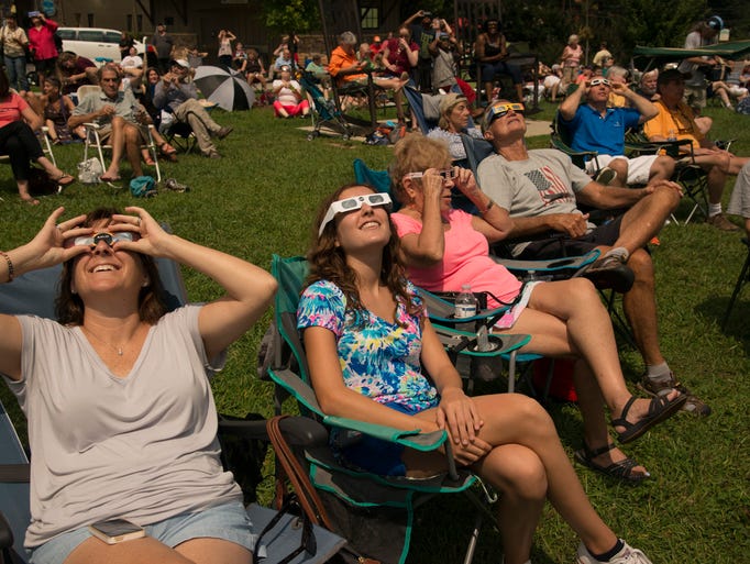 Black Mountain's town square was full of people on