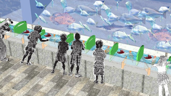 This is an artist's conception of the "In the Locks" exhibit at the proposed Indian River Lagoon Conservation Campus & Aquarium at Port Canaveral.