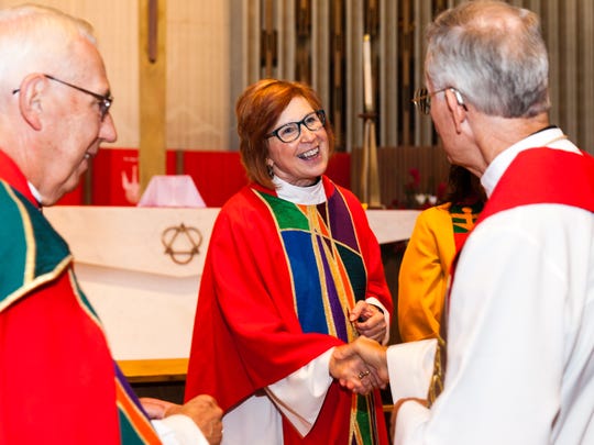 Rev. Deborah Hutterer was installed as bishop of the Grand Canyon Synod of the Evangelical Lutheran Church in America at Shepherd of the Valley Lutheran Church in Phoenix, Arizona on Sept. 8, 2018.