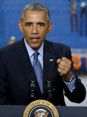 President Barack Obama, pictured here at a speaking engagement at Cedar Falls Utilities, Iowa on Jan. 14, supports a re-classification of the Internet as a public utility, a move that would give the government more control over the internet.