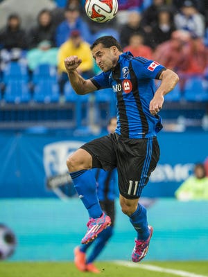 Dilly Duka of Montville, shown against Chicago, scored his first goal of the season on Saturday night. Photo courtesy Montreal Impact