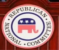 The logo of the Republican National Committee.