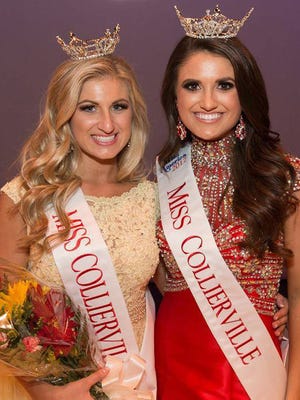 Gabriella Genereaux (left) was named Collierville's Outstanding Teen and Amber Reed (right) was named Miss Collierville.