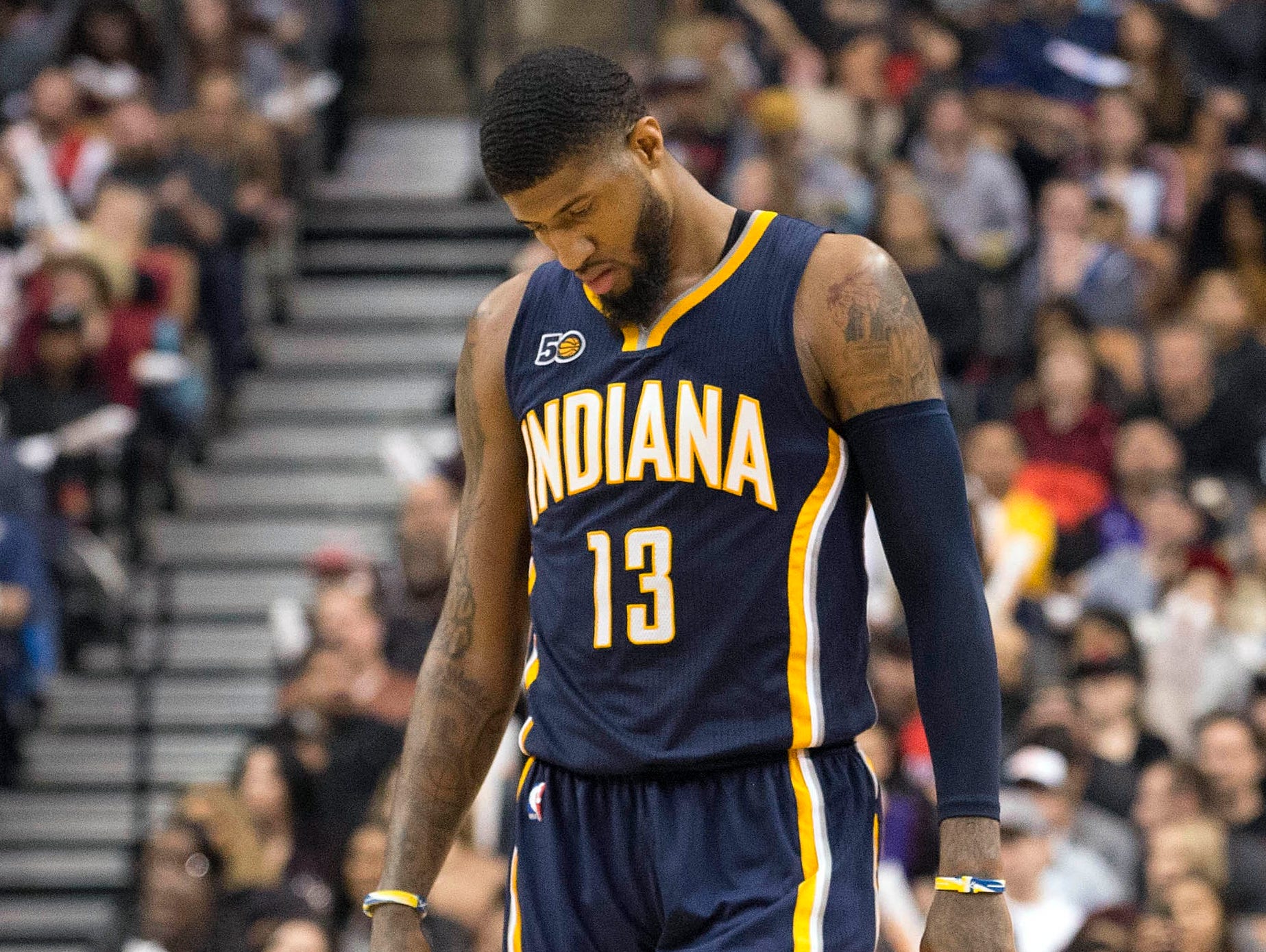 Paul George was traded to the Thunder this summer, but he'll be a free agent after the upcoming season.