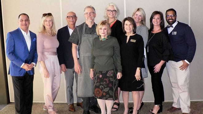 Patrick Evans, Judy Heinrich, Dr.Peter Vaccaro, Chef Chris Olson, Dr. Courtney Martin, Jill Golden,   Angie Perryman and Josh  Zahid.  Front row- Rhonda Bader and Sherry Cherlin.