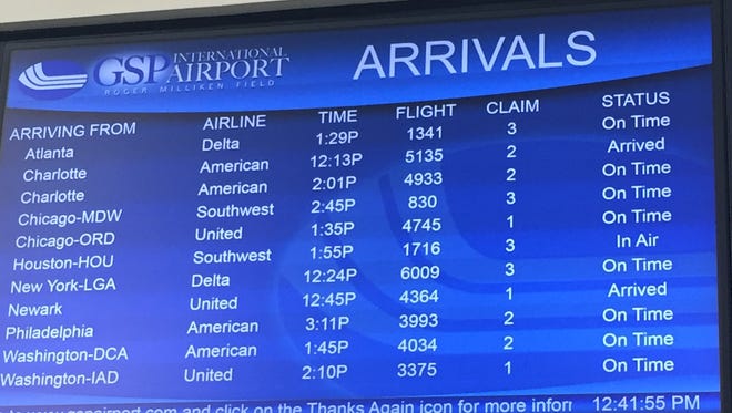 Passengers at GSP Airport said their flights went without a hitch on Tuesday.