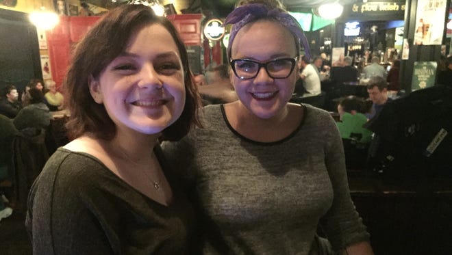 Lucy Stenger and Ellie Parker enjoy a night out at a friendly establishment, which contrasted from the couple's Valentine's Day experience.