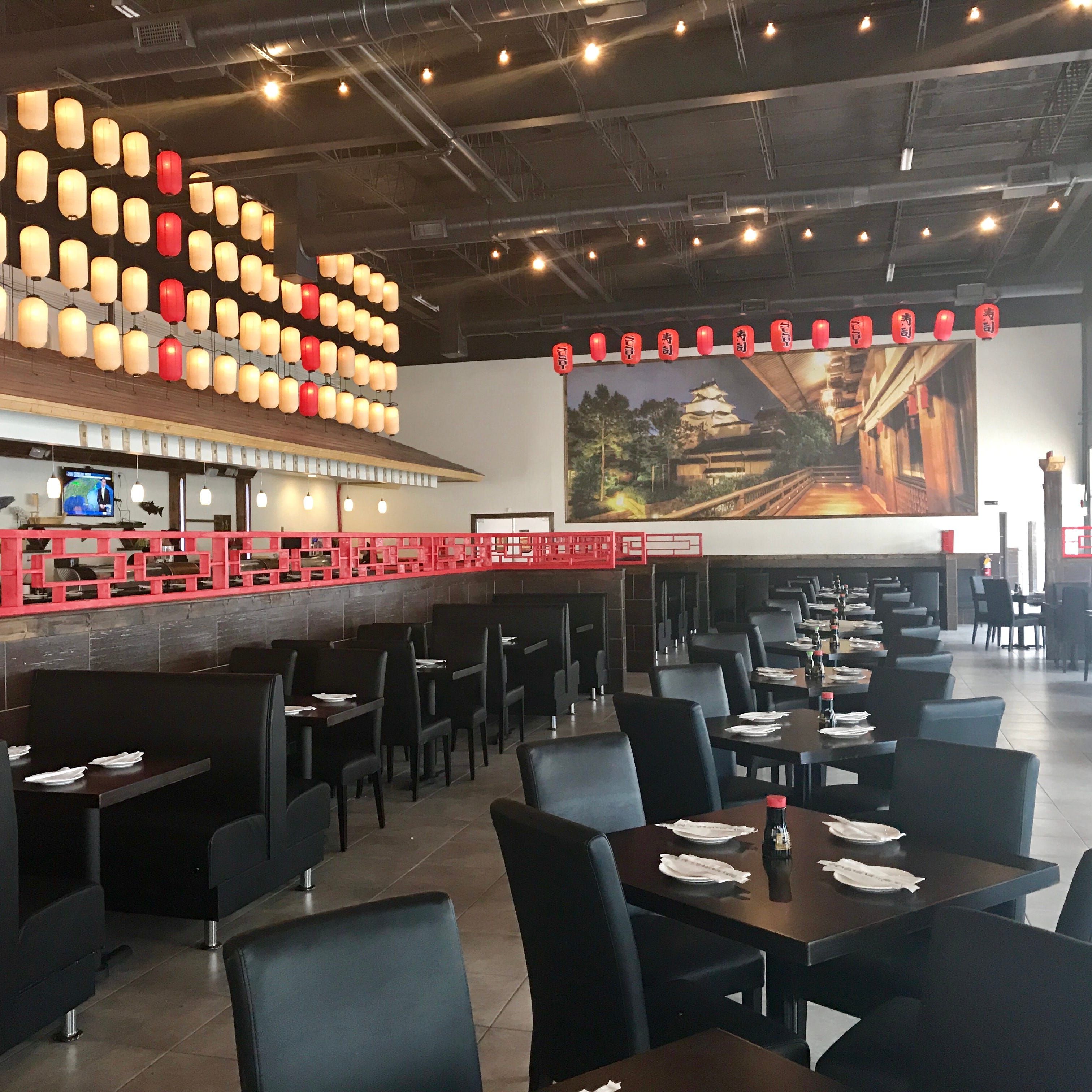 A view of the 200-seat dining room at Ginza in Fort Myers.