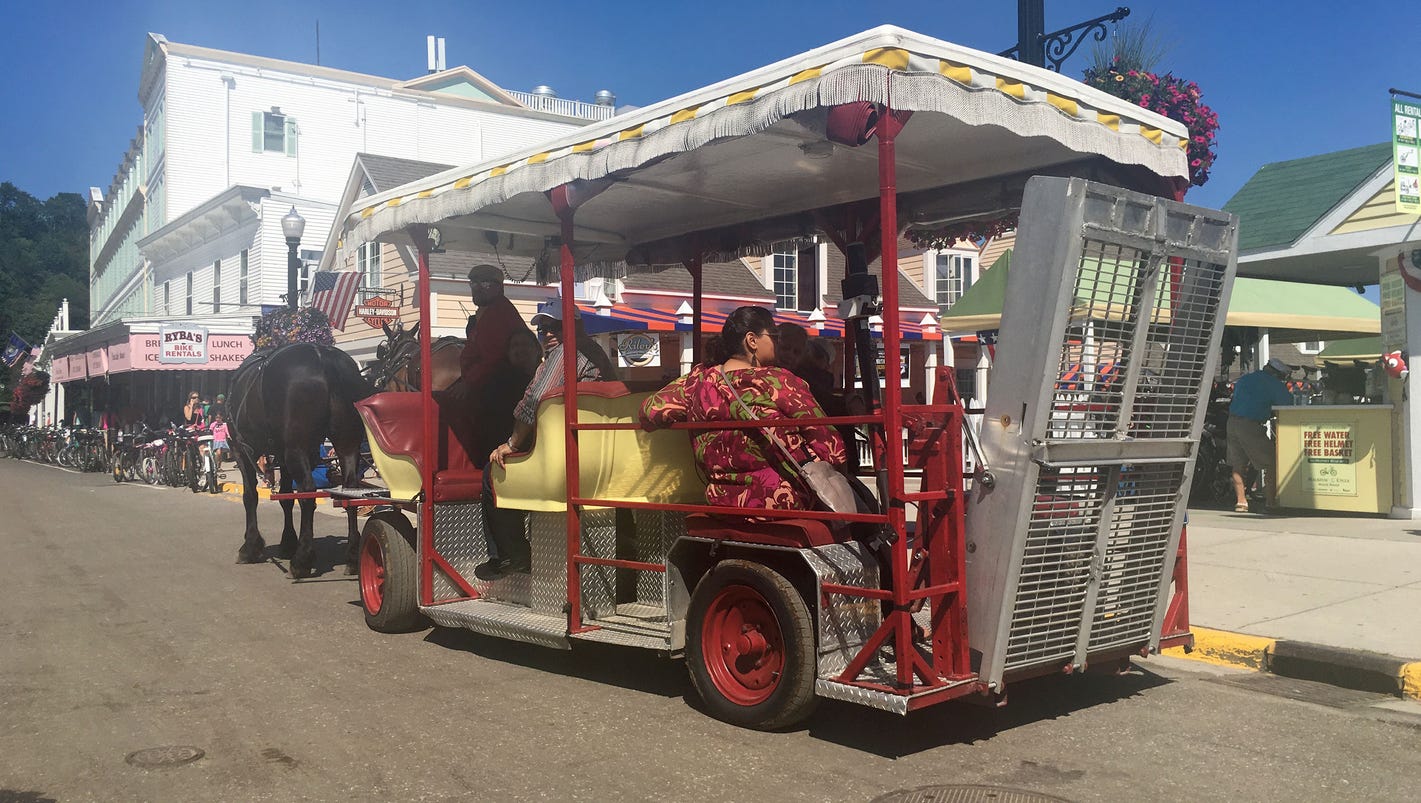 Mackinac Island by scooter is mostly easy, except