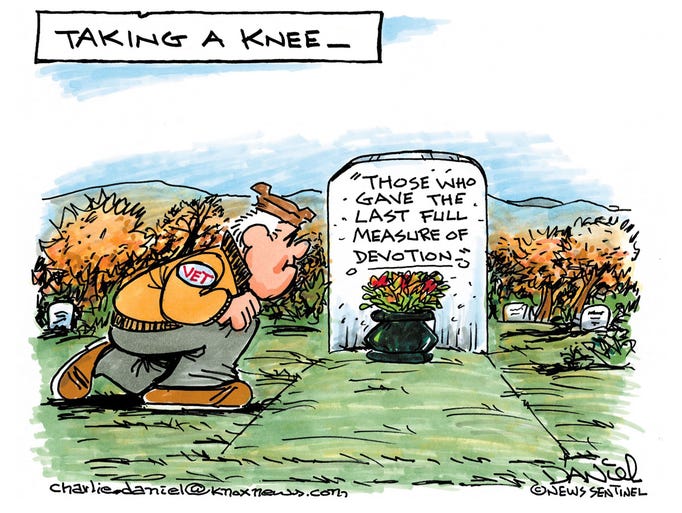 The cartoonist's homepage, knoxnews.com/opinion/charlie-daniel