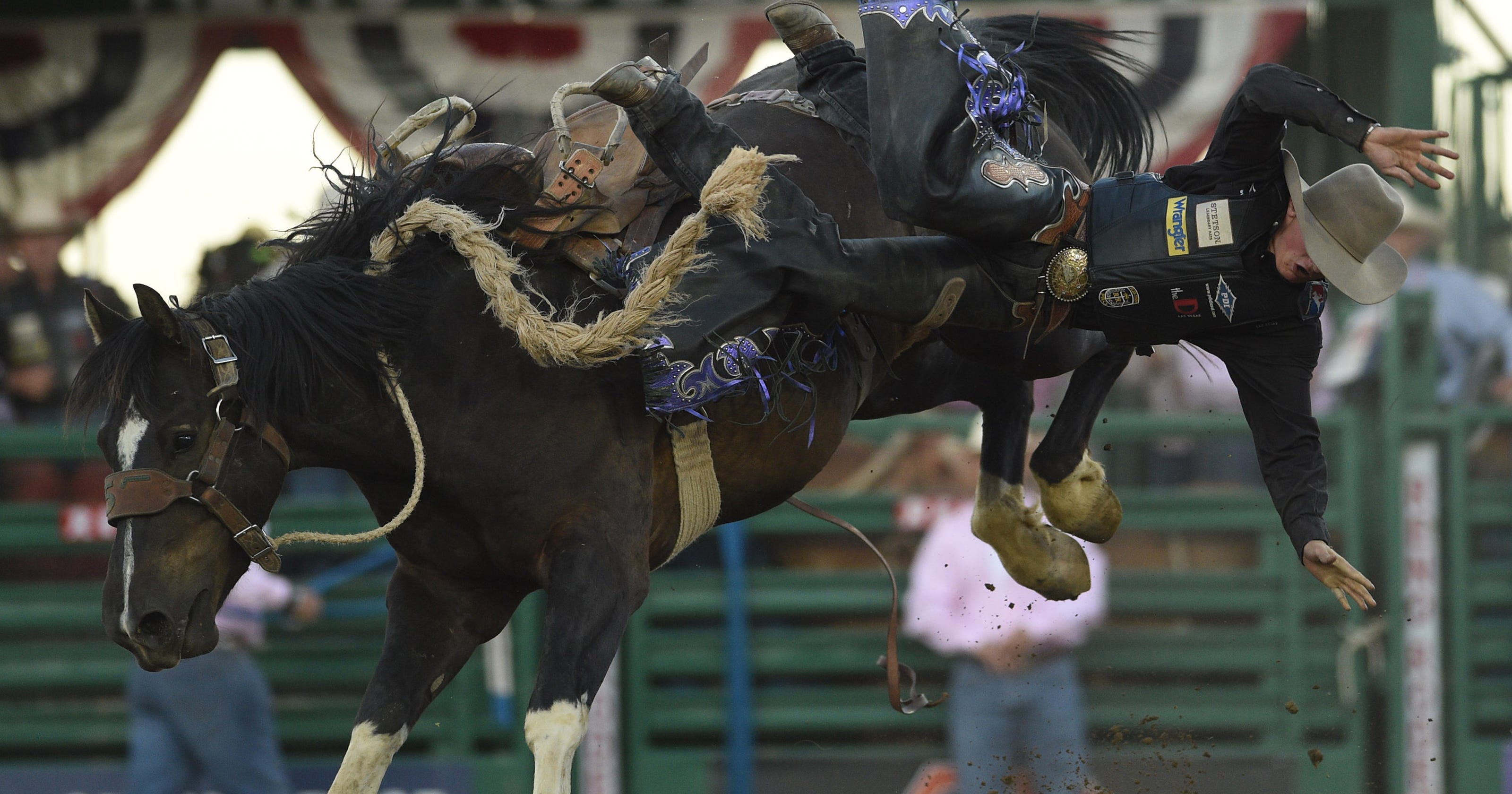 Reno Rodeo history Nevada cowboy wins bull riding comp picture