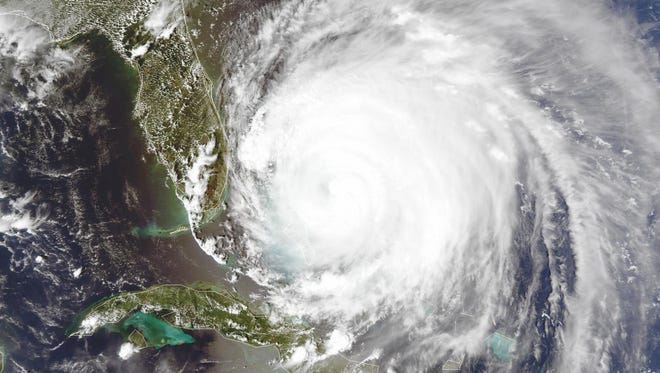 Hurricane Frances approaches Florida in 2004.