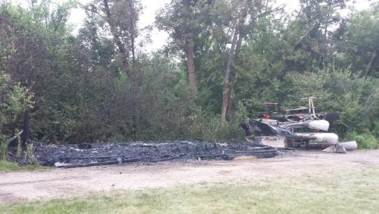 Outdoor Campus boating shack fire early Saturday morning