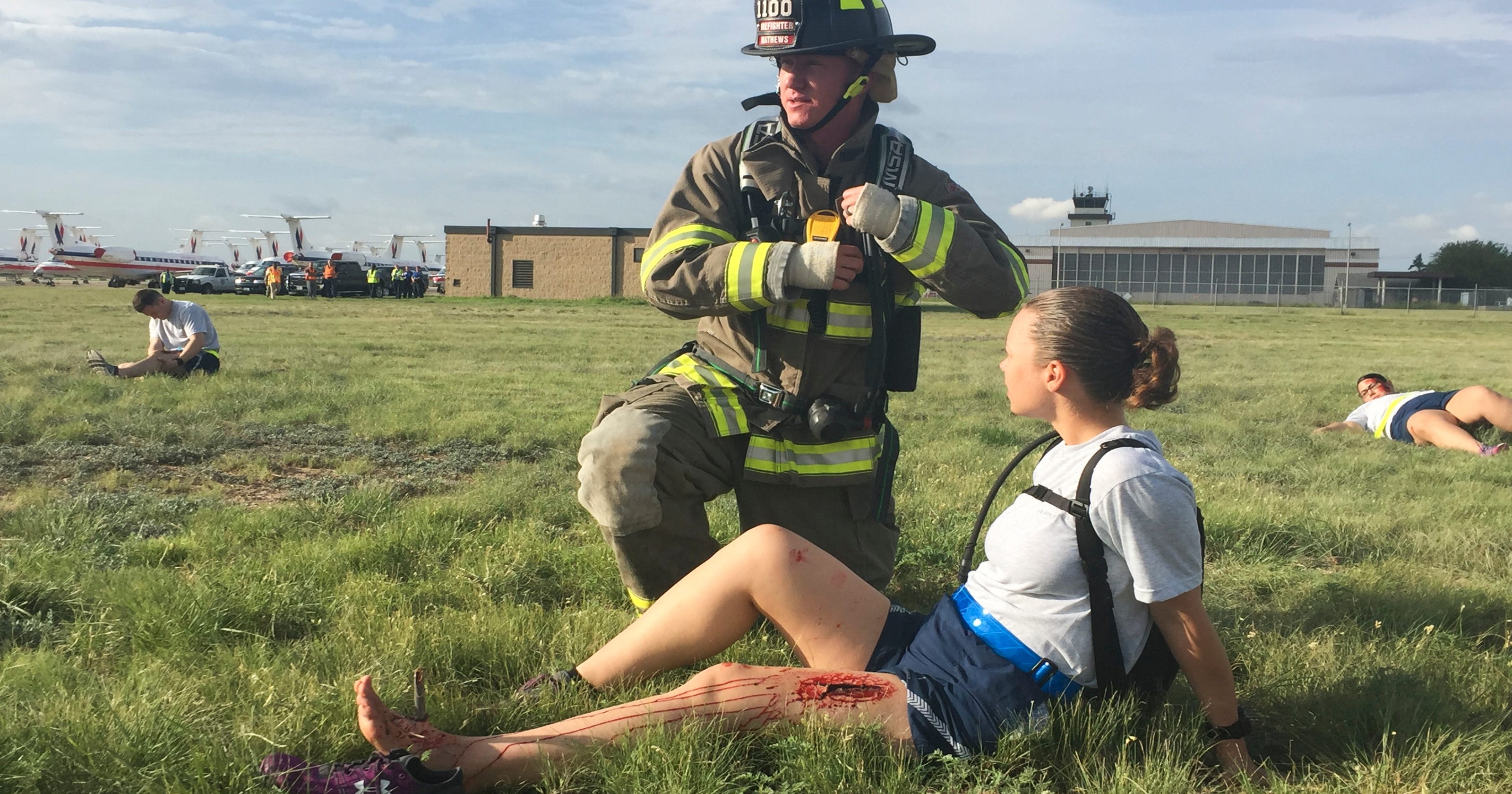 Airport hosts simulated crash exercise for emergency preparedness training
