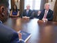 President Donald Trump (R) is joined by Vice President