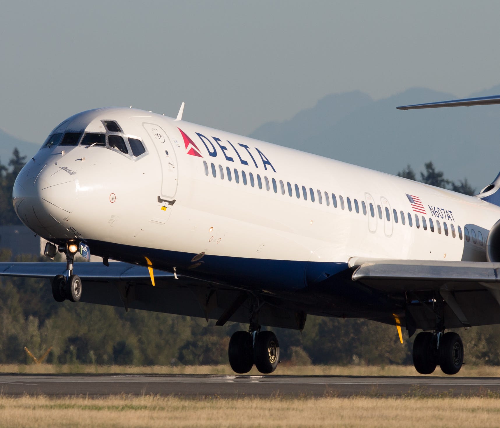 A Delta Air Lines Boeing 717 aircraft is seen at Seattle-Tacoma International Airport on Sept. 27, 2015