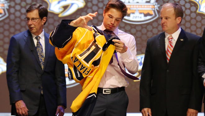 The Predators selected Kevin Fiala in the first round of the 2014 draft, but barring a trade, the team won't make a pick until the second round this summer.