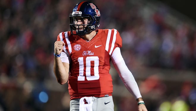 Chad Kelly suffered a season-ending knee injury in November and sprained his wrist at Ole Miss' pro day.