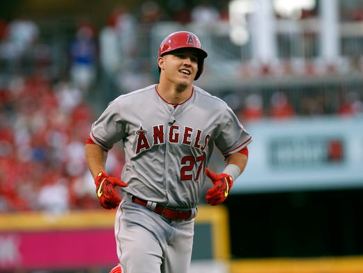 2015: Mike Trout leads off the All-Star Game in Cincinnati