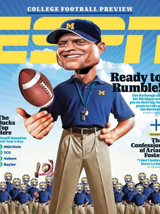 Surprise Harbaugh On Cover Of Espn Preview Magazine