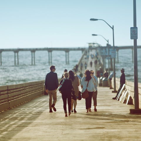 Take a stroll on the Ocean Beach pier.