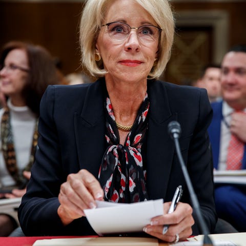 Secretary of Education Betsy DeVos testifies...