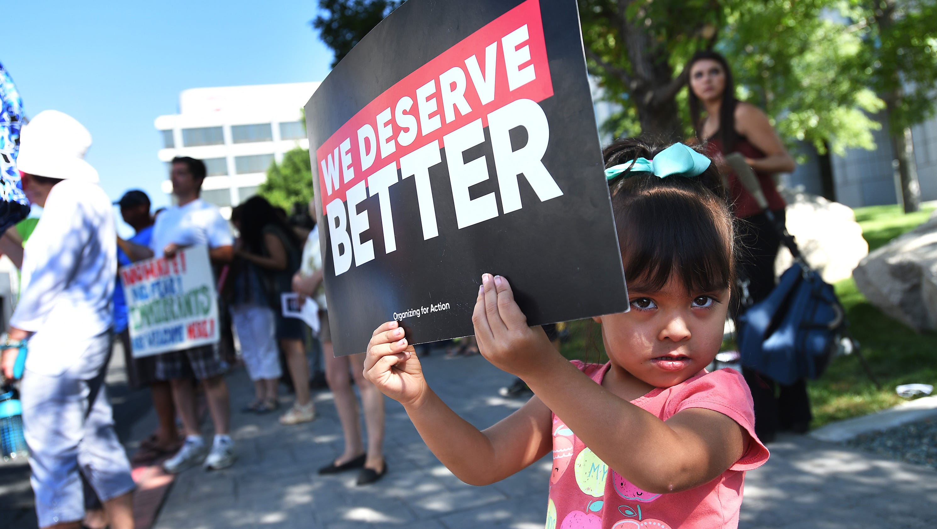 Photos People protest the rescinding of DACA