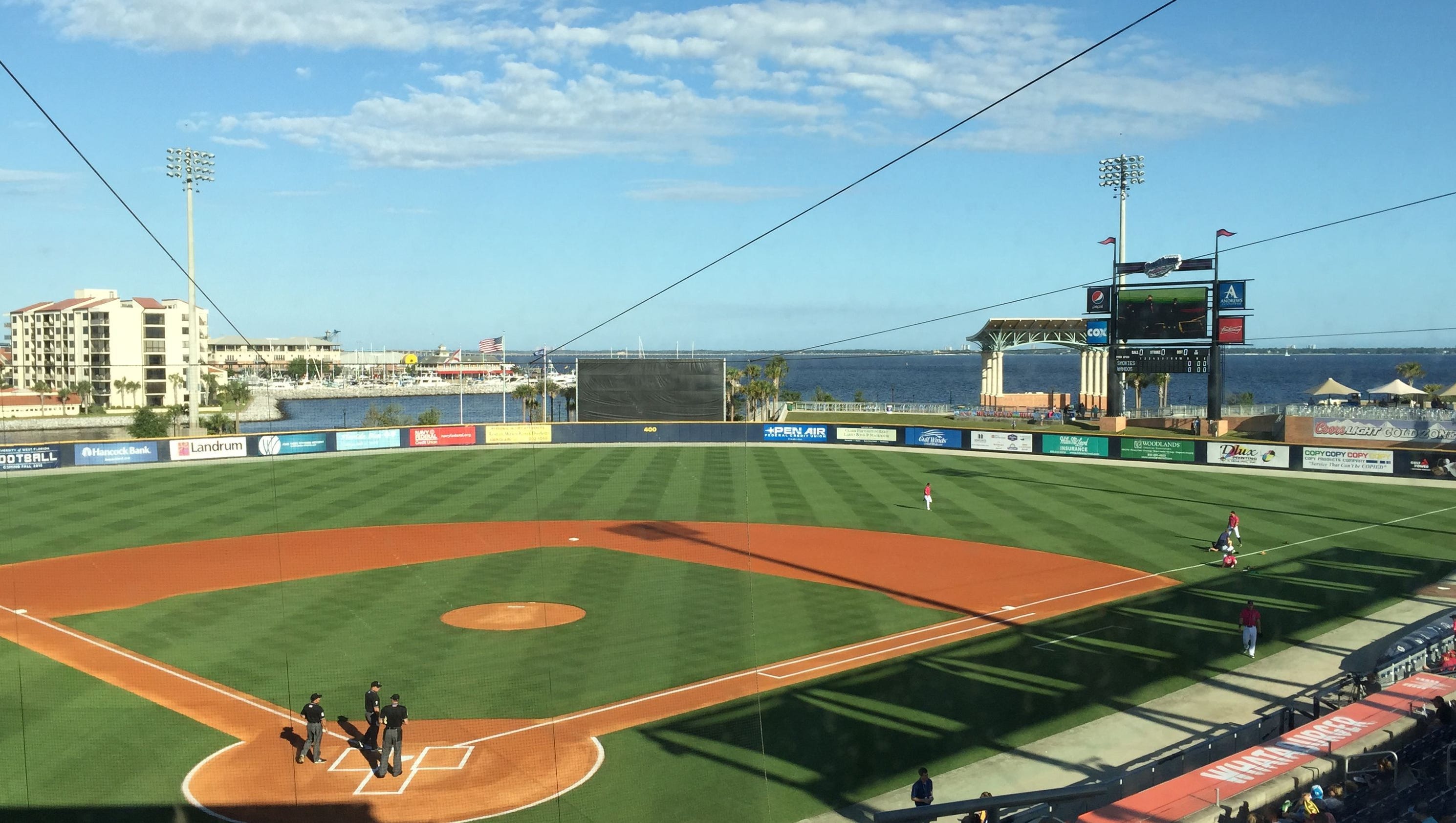 Baseball America ranks Blue Wahoos Stadium among 10 best ballparks.